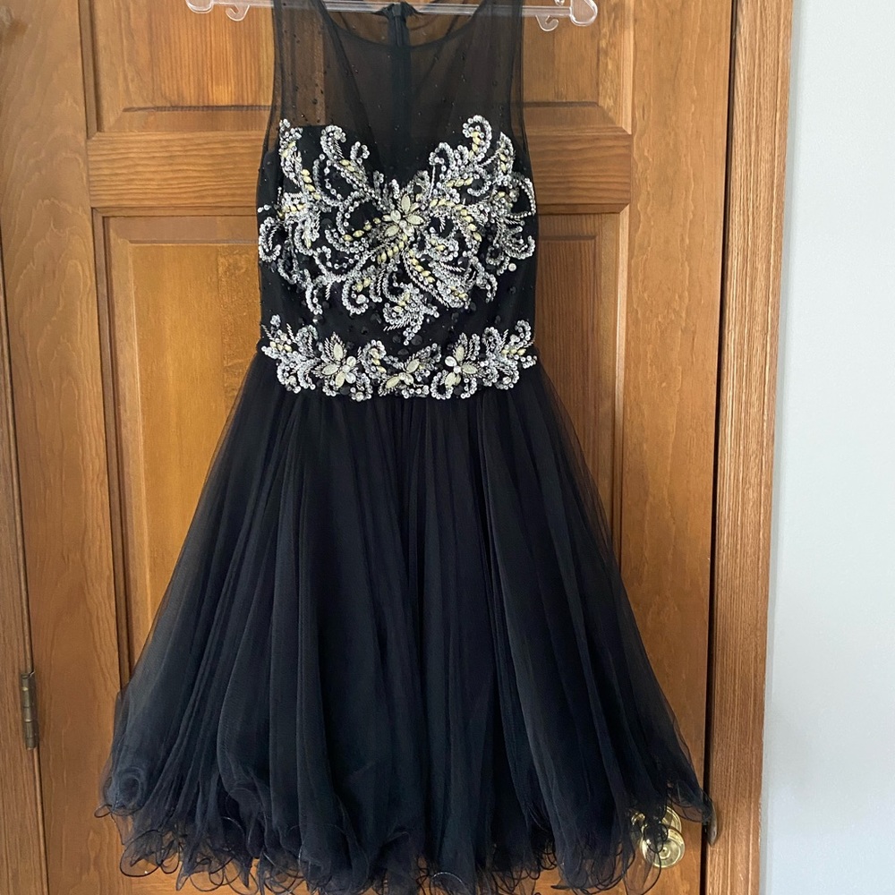 Black dress for semi-formal event, size 6.